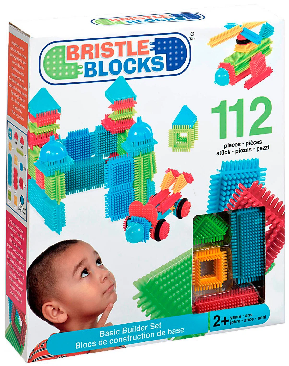 Bristle Blocks Конструктор игольчатый: 112 деталей; в коробке