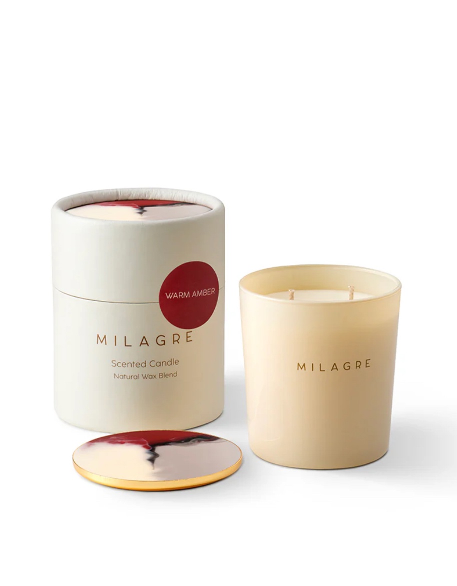Свеча MILAGRE WARM AMBER 230гр