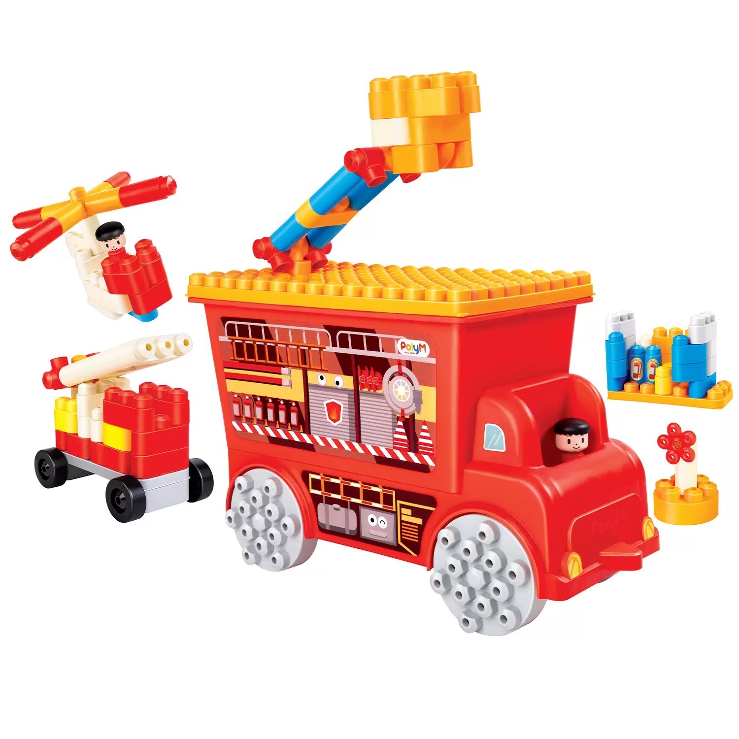 HAPE Конструктор "Креатив", Пожарно-спасательная машина