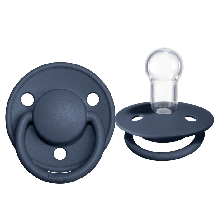BIBS De Lux silicone Steel Blue c 0 +